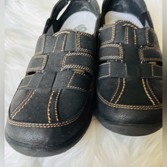 Cloudsteppers By Clarks Sillian Stork Women's Size 8 M Black Slip On Shoes - Picture 7 of 9